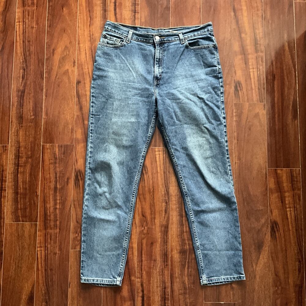 Levi's 512 Tapered Leg Stretch Jeans Size 14 M 34x31 - Picture 5 of 10